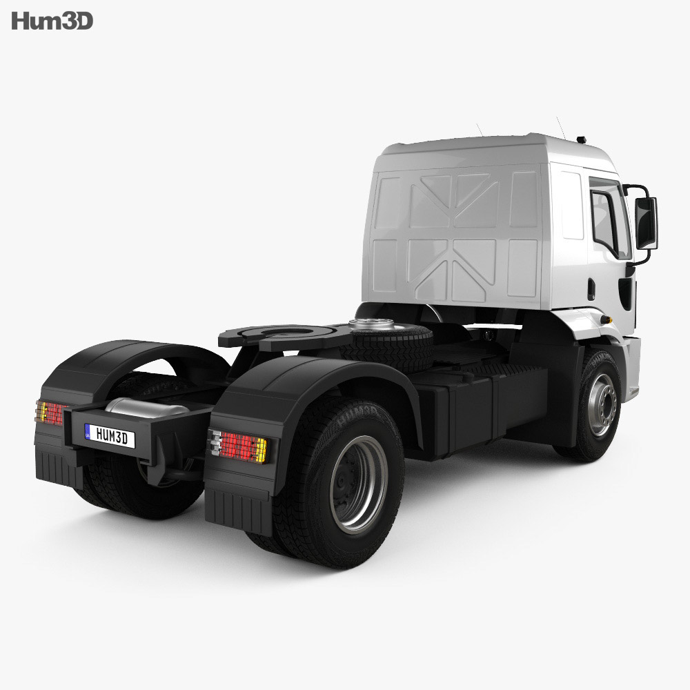 Ford Cargo Tractor Truck 2014 3d model back view