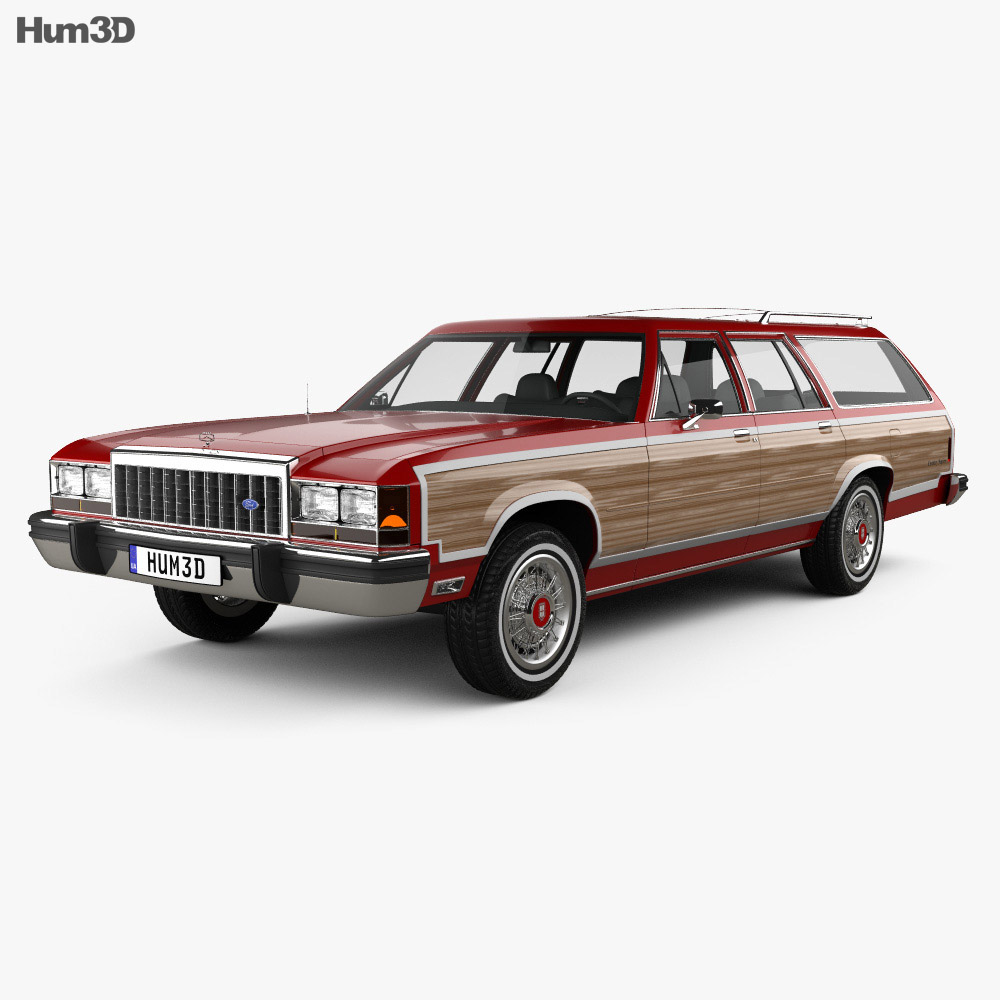Ford Country Squire 1982 3D模型