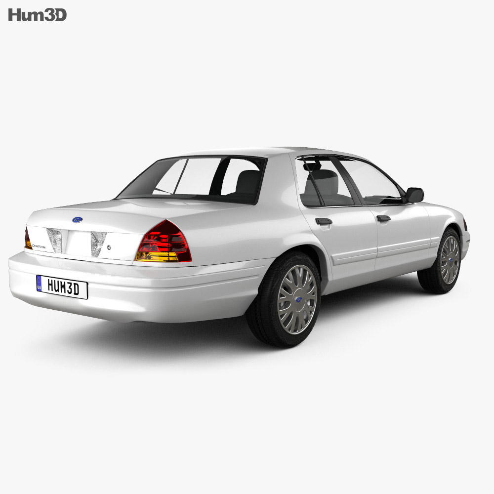 Ford Crown Victoria 2006 3d model back view