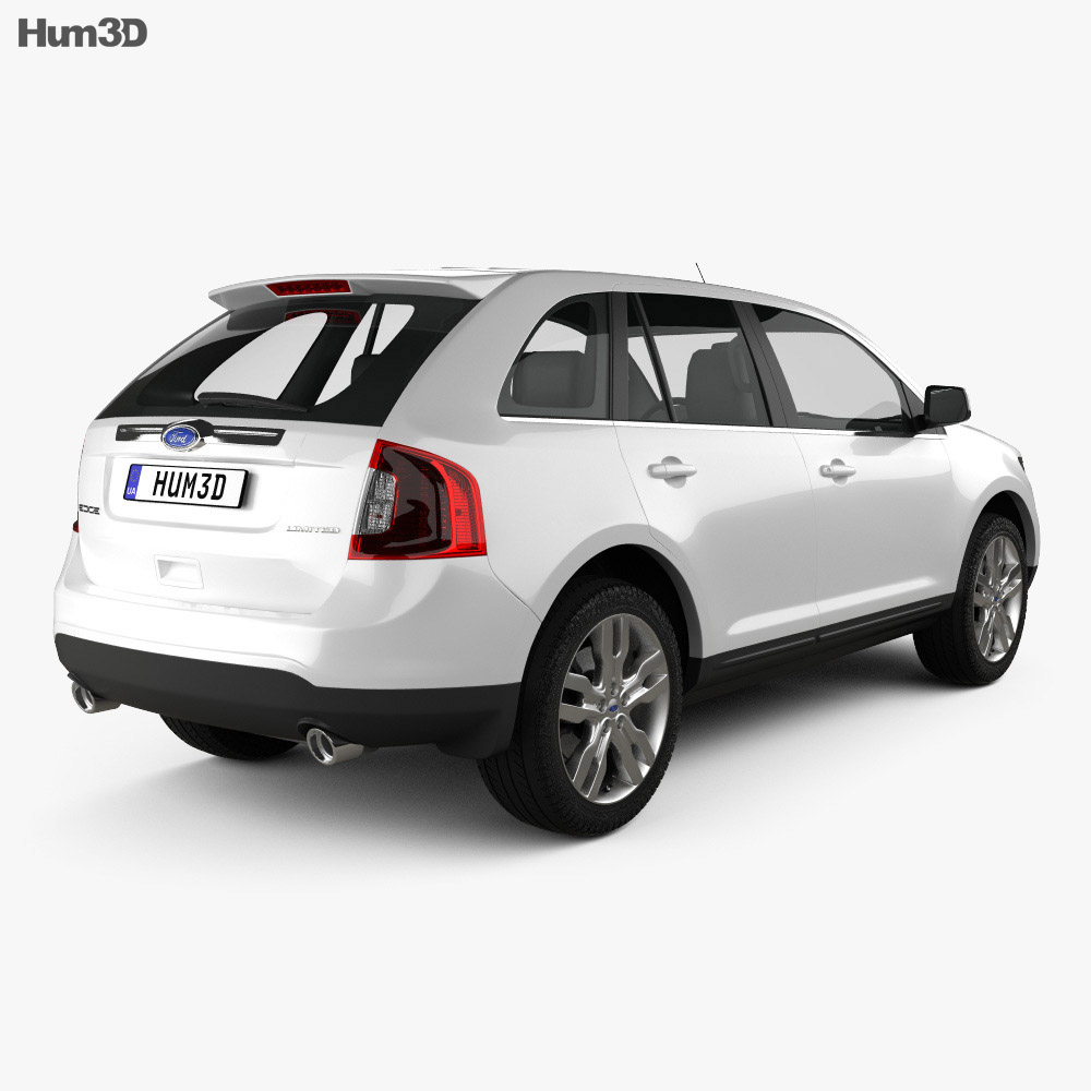 Ford Edge 2015 3d model back view