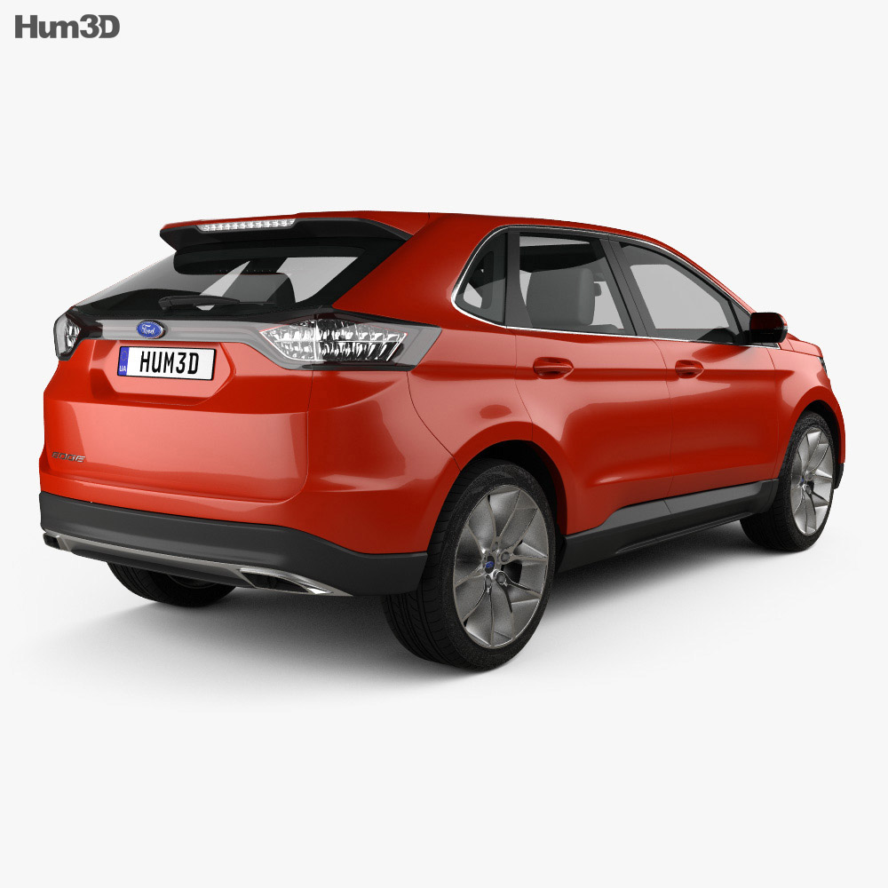 Ford Edge 2017 3d model back view