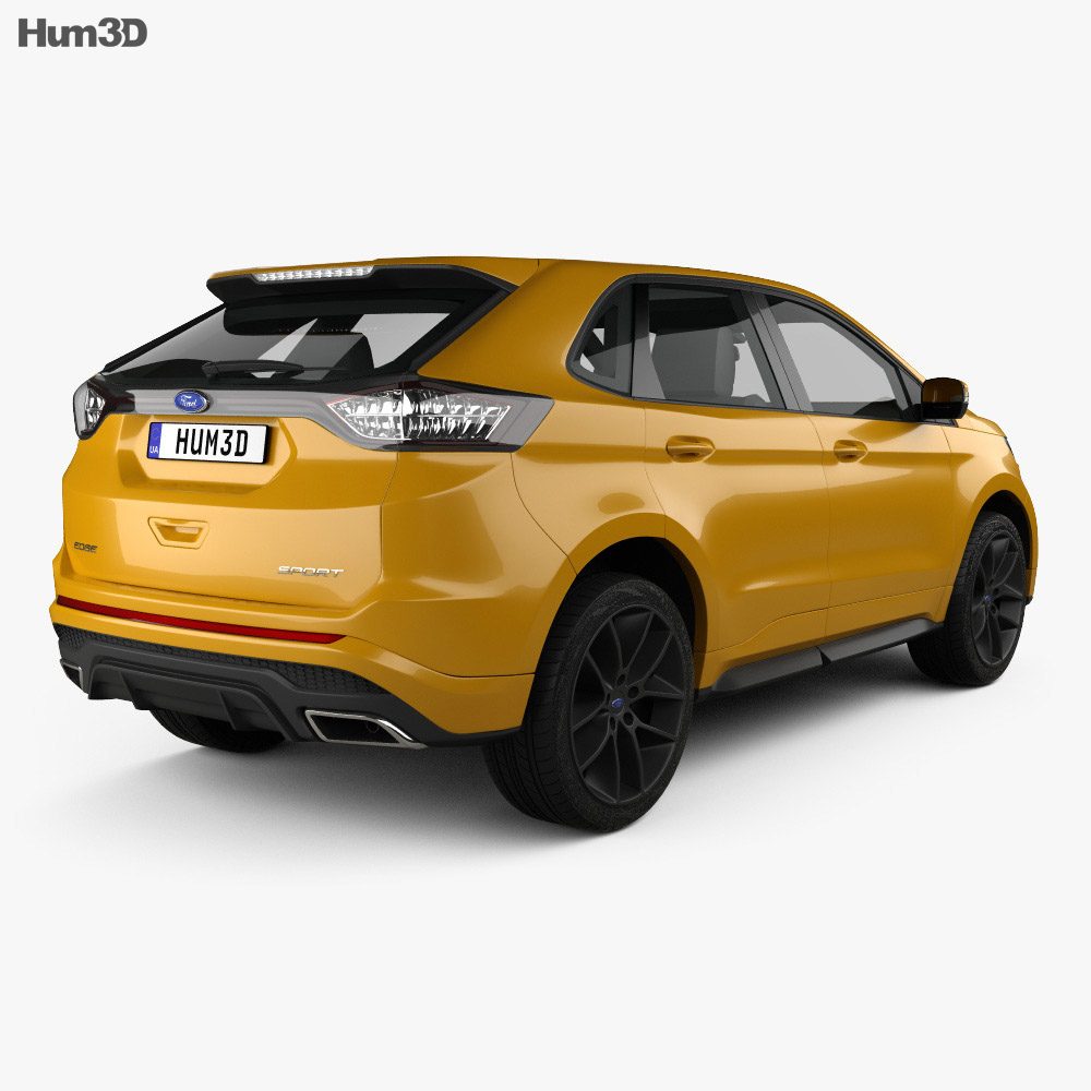 Ford Edge Sport 2019 3d model back view
