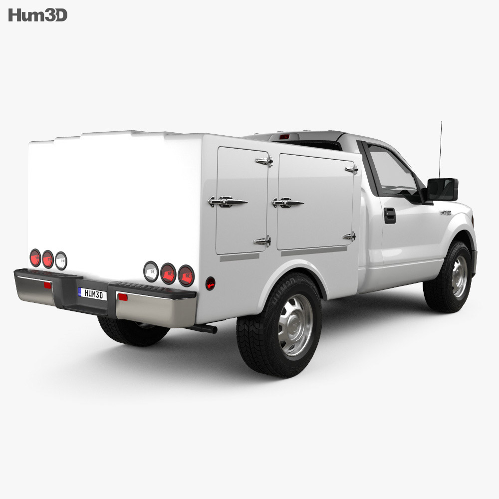 Ford F-150 6 Series WB 2014 3d model back view
