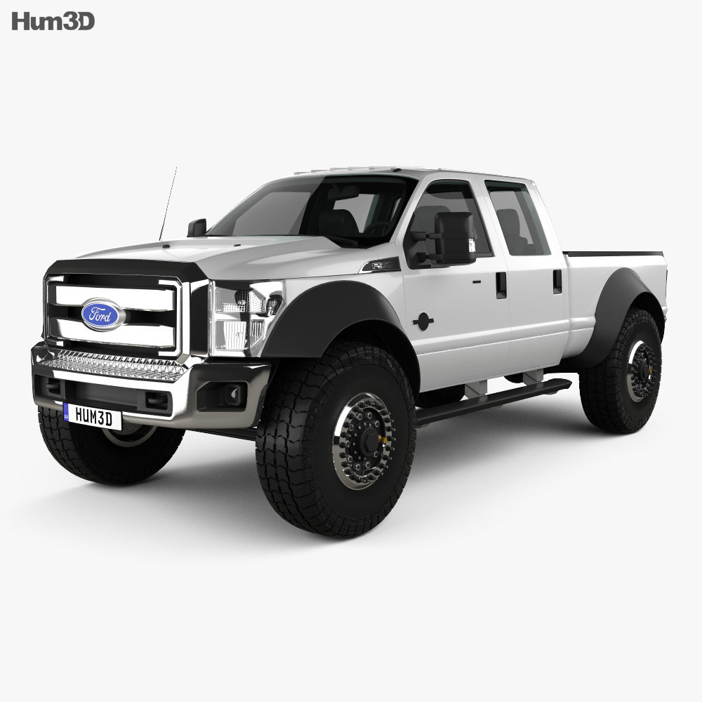 Ford F-554 Extreme Crew Cab pickup 2014 Modelo 3D
