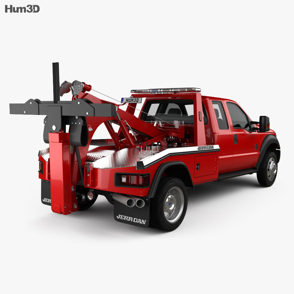 Ford F450 Super Cab JerrDan MPL40 Wrecker 2016 3D model Vehicles