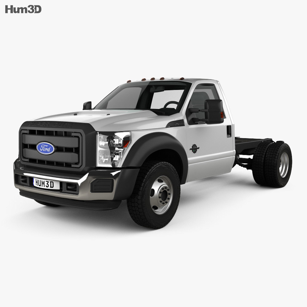 Ford F-550 Regular Cab Chassis 2014 Modelo 3D