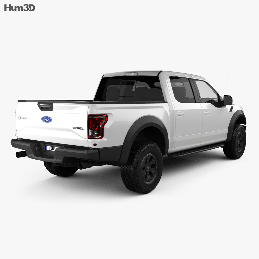 Ford F-150 Super Crew Cab Raptor 2018 3D model - Vehicles on Hum3D