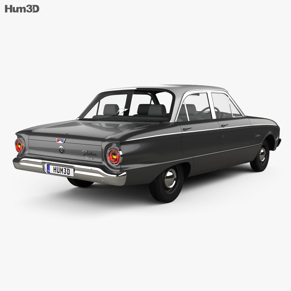 Ford Falcon 1960 3d model back view