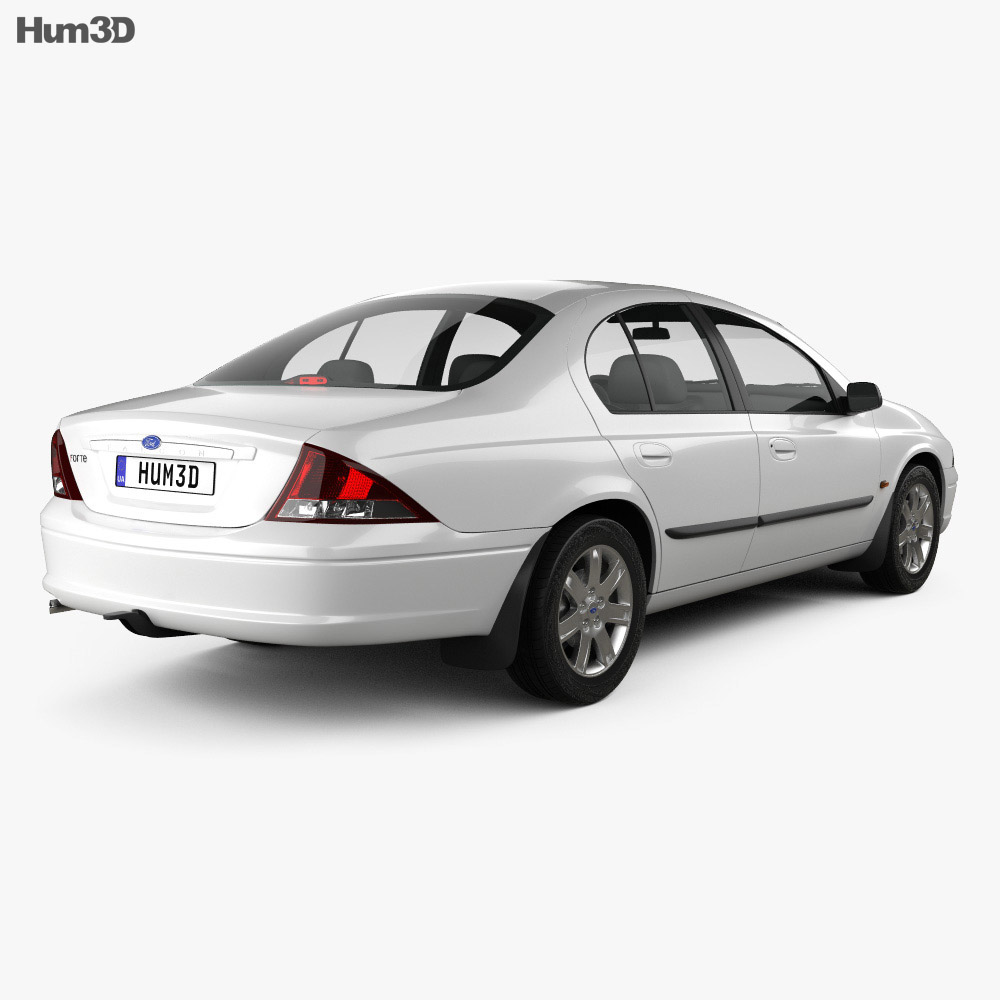 Ford Falcon Forte 2002 3d model back view