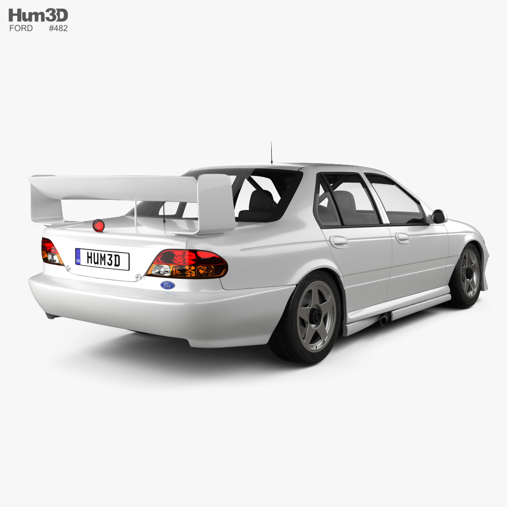 Ford Falcon V8 Supercars 1998 3d model back view