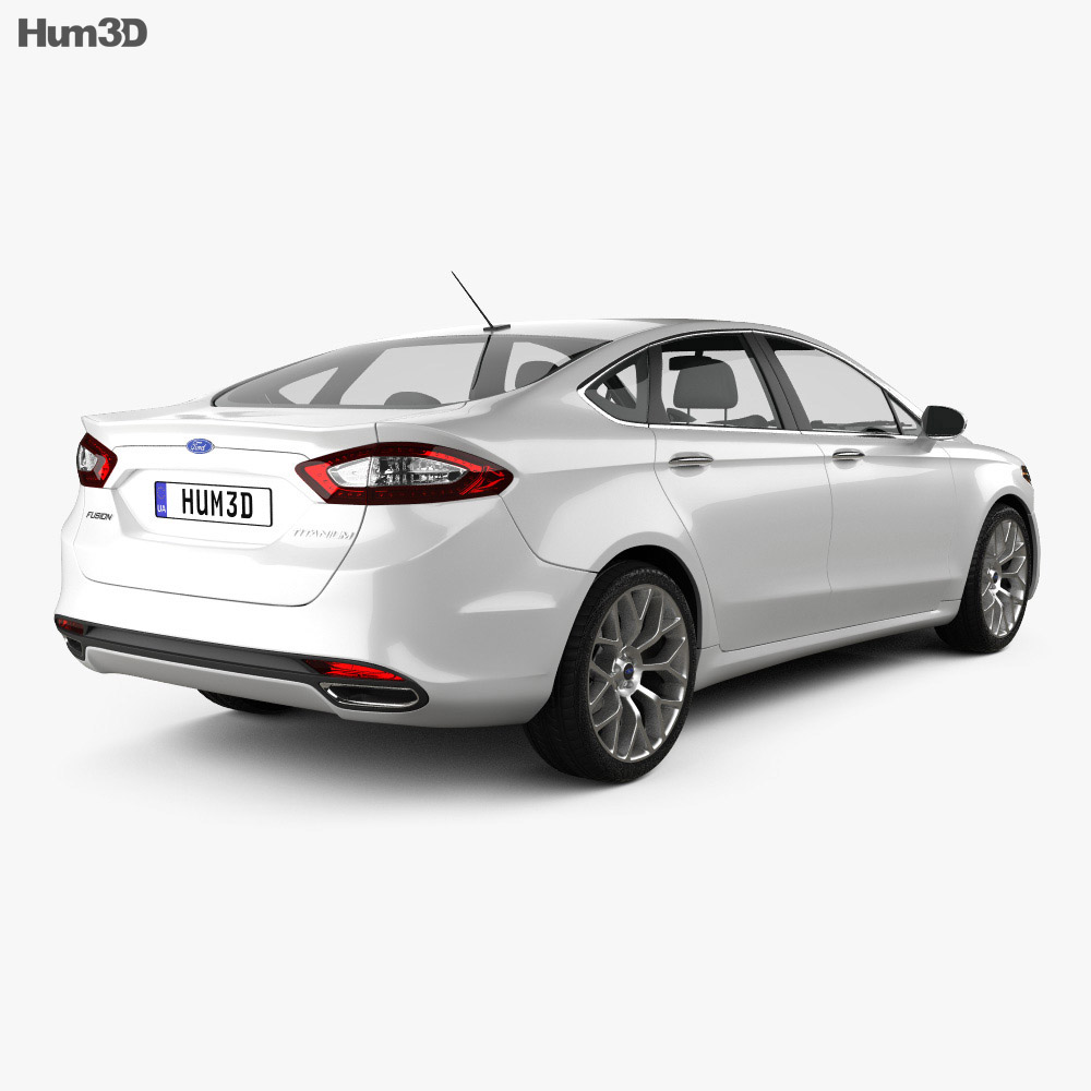 Ford Fusion (Mondeo) 2016 3D 모델  back view