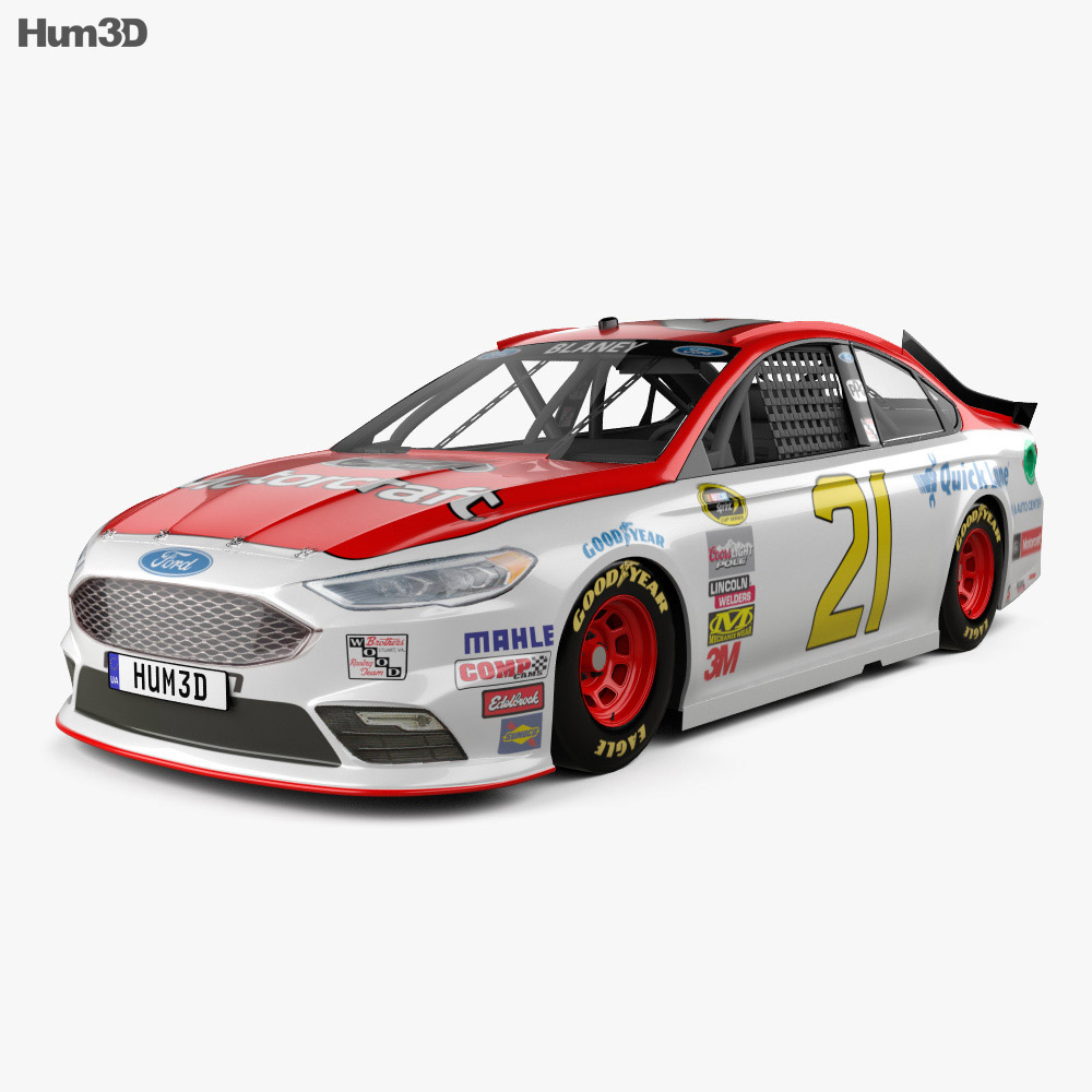 Ford Fusion NASCAR 2018 3d model