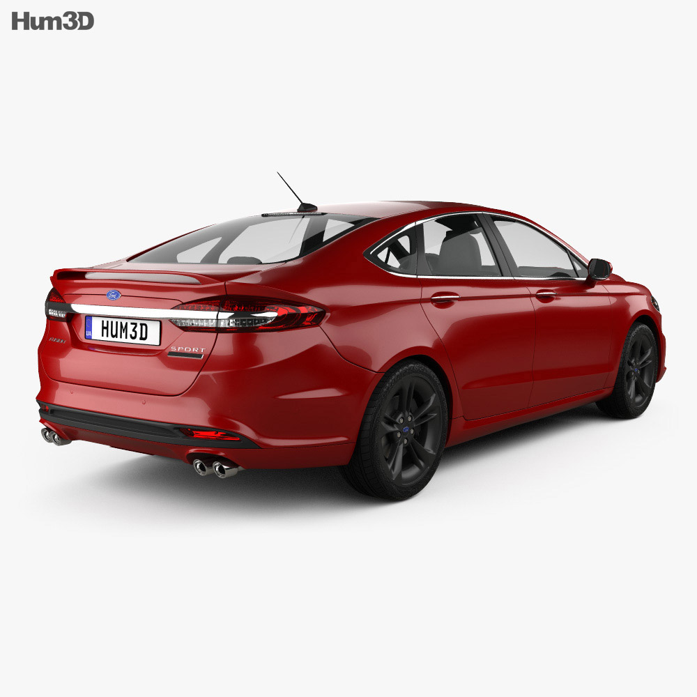 Ford Fusion (Mondeo) Sport 2018 3d model back view