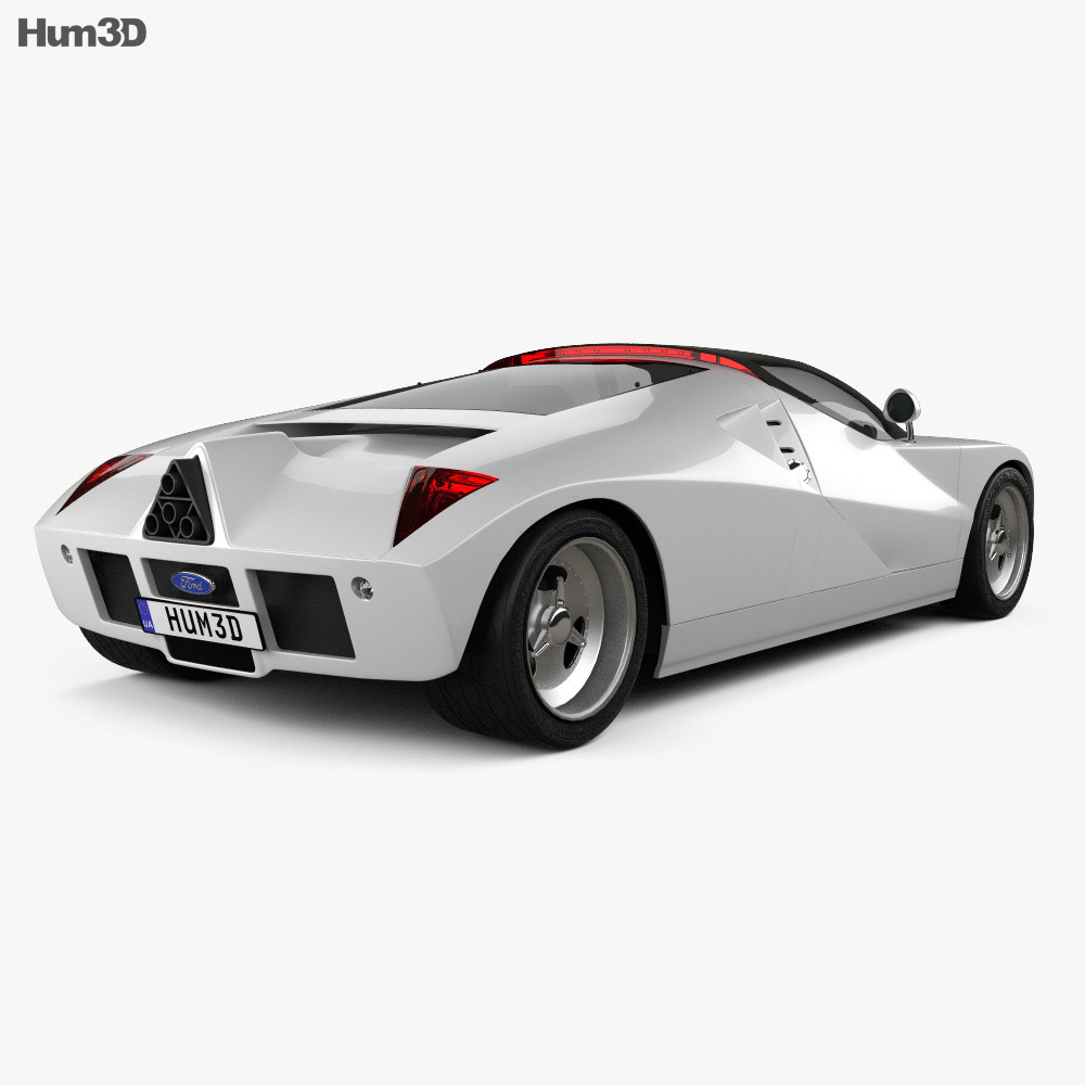 Ford GT90 1995 3d model back view