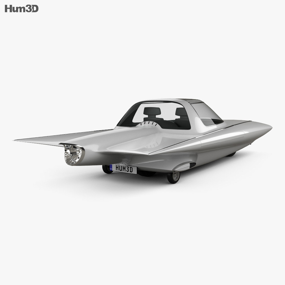 Ford Gyron 1961 3d model back view