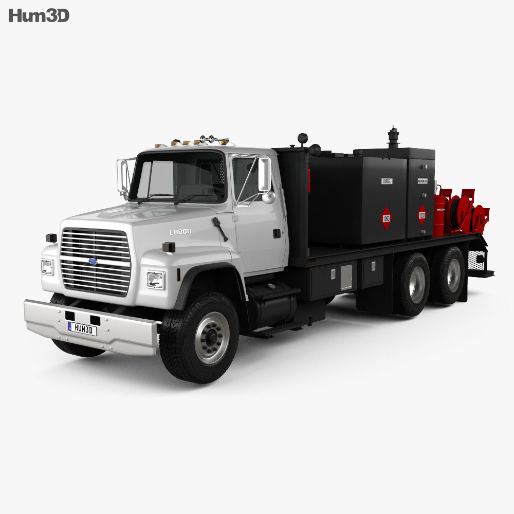 Ford L8000 Fuel and Lube Truck 1996 Modèle 3d