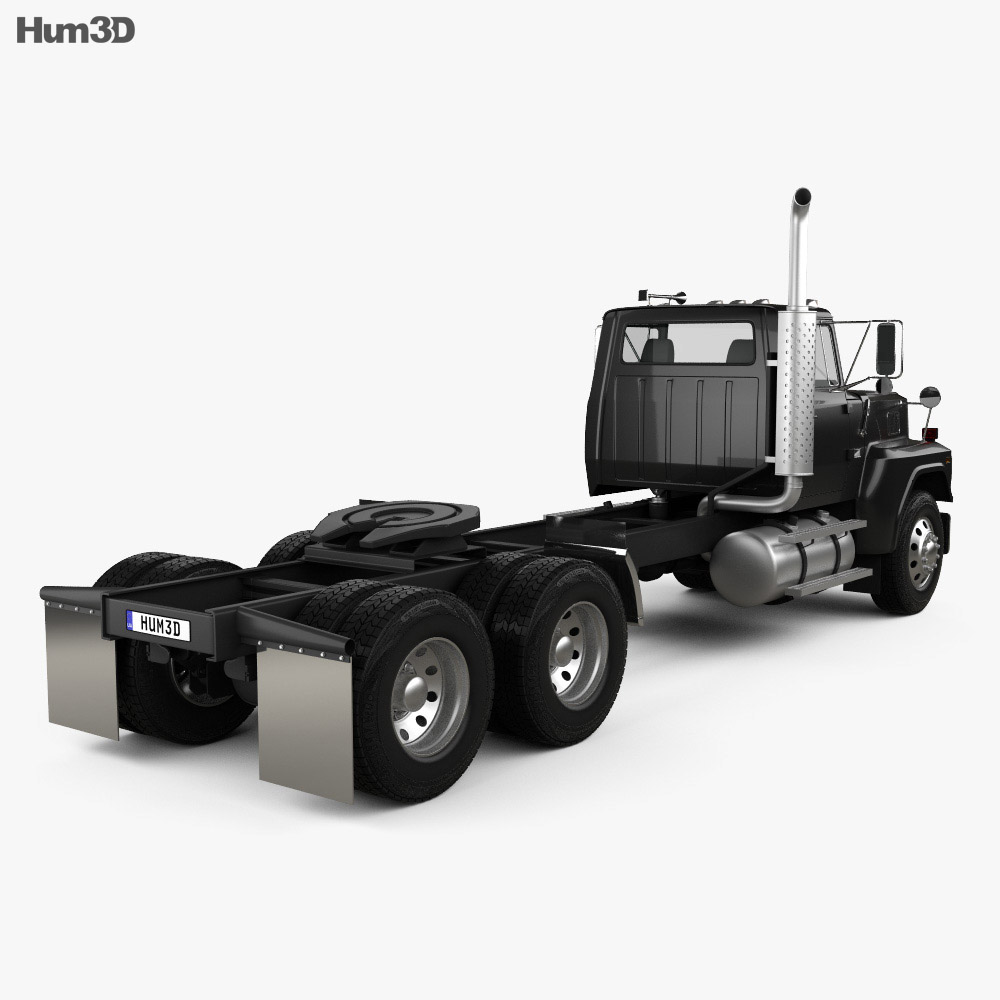 Ford LTL900 Tractor Truck 2022 3d model back view