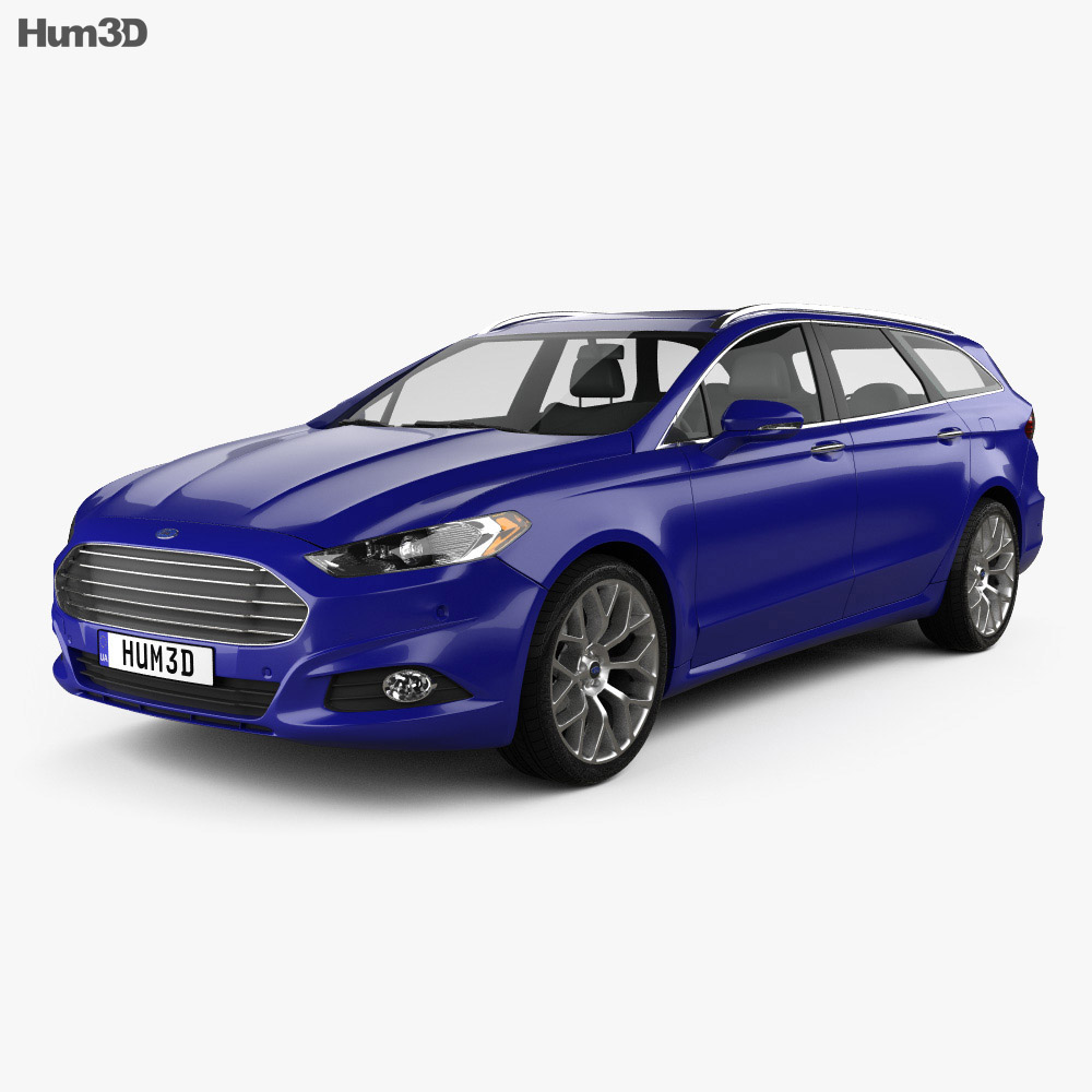 Ford Mondeo wagon 2016 model - Vehicles on Hum3D