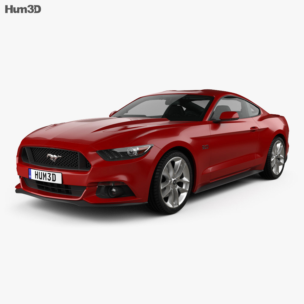 interior free 3d with car model HQ Ford Mustang Vehicles 3D 2015  with GT  model interior