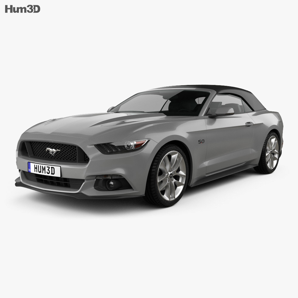 Ford Mustang convertible 2018 3d model