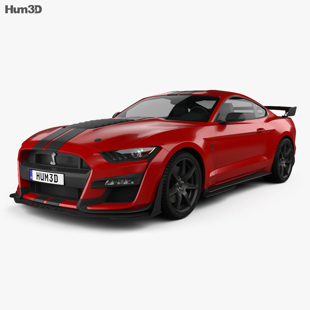 Ford Mustang Shelby GT500 coupe 2020 3D model - Vehicles ...