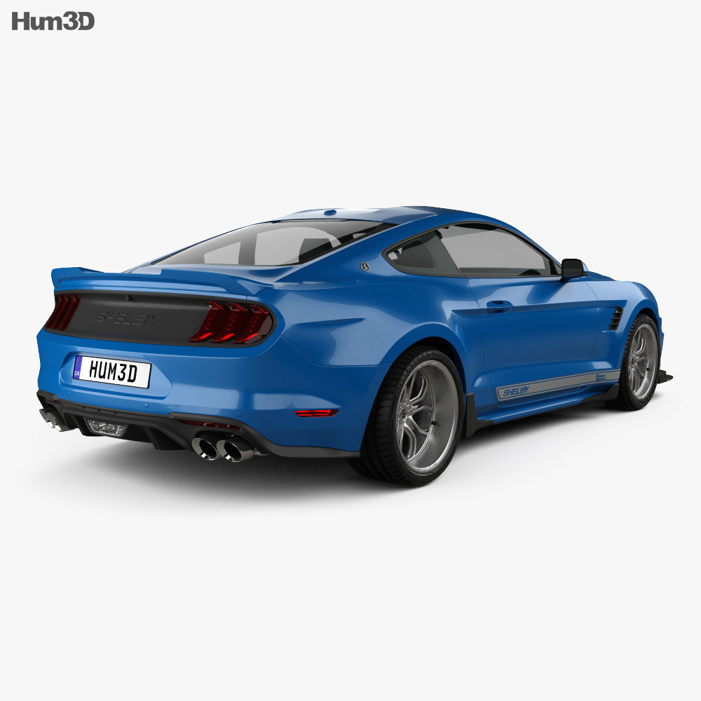 Ford Mustang Shelby Super Snake coupe 2020 3d model back view