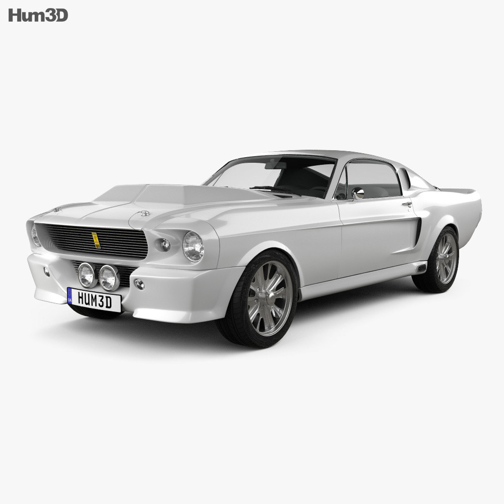 Ford Mustang Shelby Gt500 Eleanor 1967 3d Model Vehicles On Hum3d