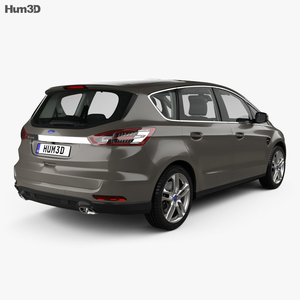 Ford S-MAX with HQ interior 2015 3D model - Hum3D Ford S-MAX with HQ interior 2015 3D model - Hum3D