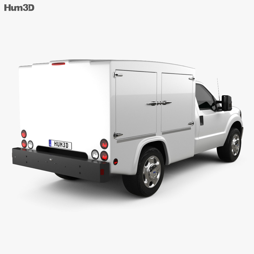 Ford Super Duty 8 Series 2014 3d model back view