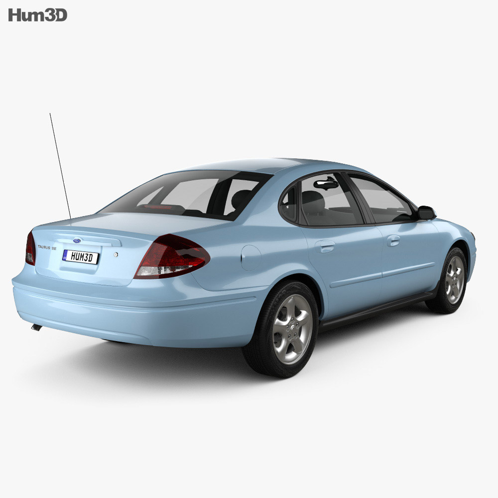Ford Taurus 2007 3d model back view