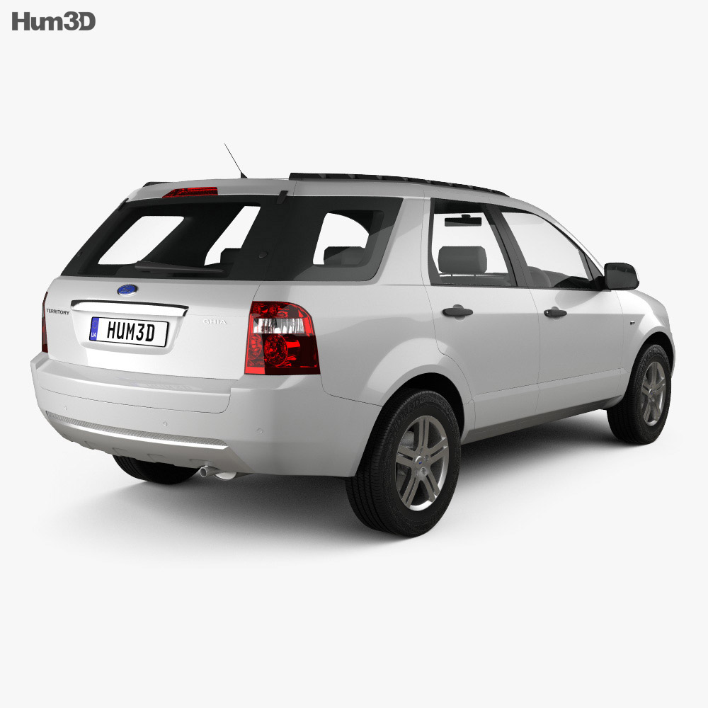 Ford Territory (SY) 2009 3d model back view