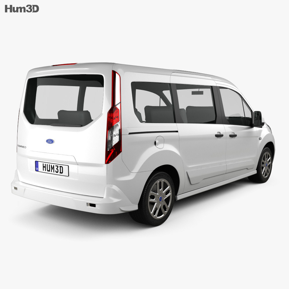 Ford Tourneo Connect 2016 3d model back view