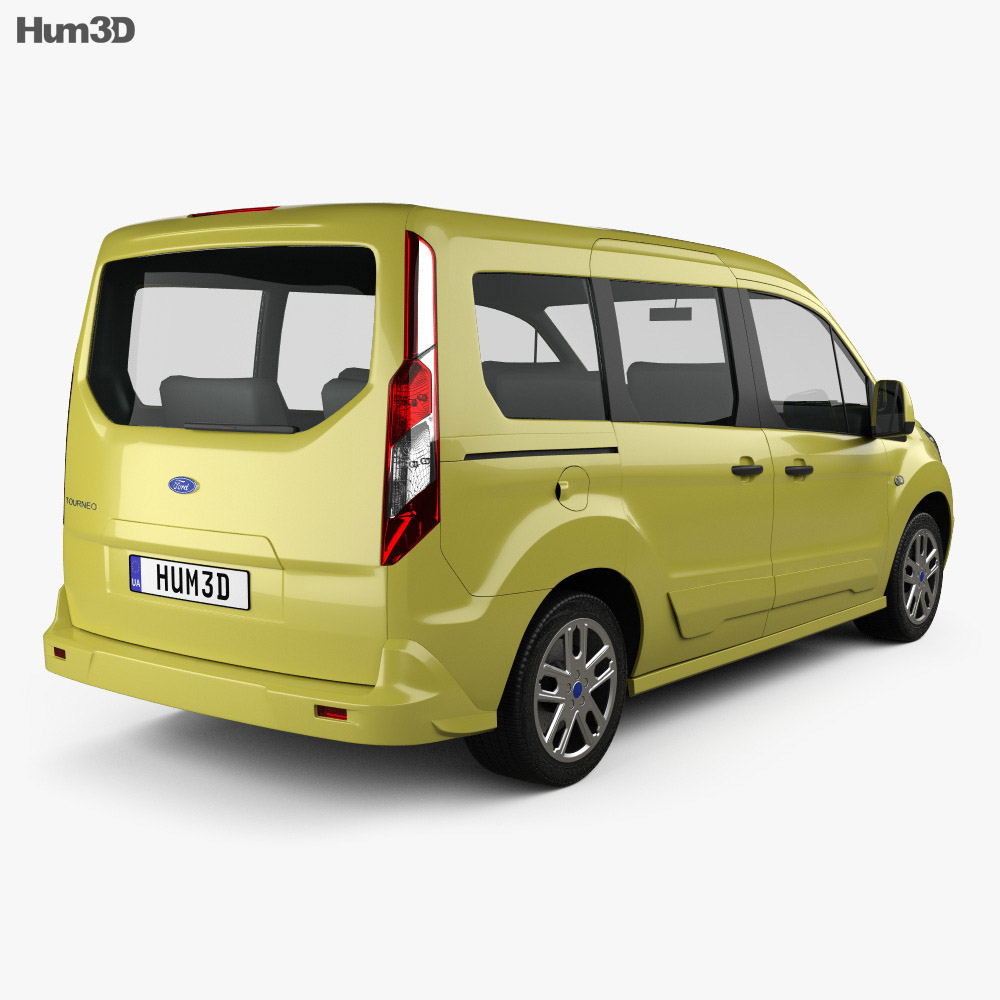 Ford Tourneo Connect SWB 2016 3d model back view