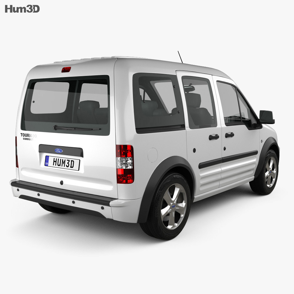 Ford Tourneo Connect SWB 2014 3d model back view