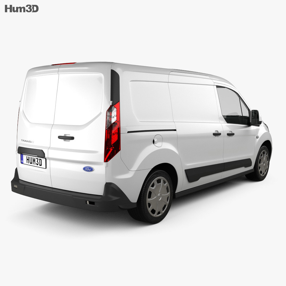 Ford Transit Connect 2016 3d model back view