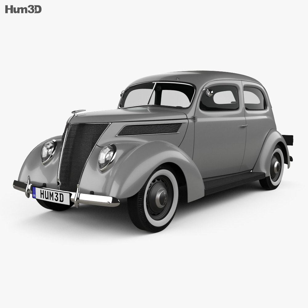 Ford V8 Model 78 Standard 78 700a Tudor Sedan 1937 3d Model Vehicles On Hum3d