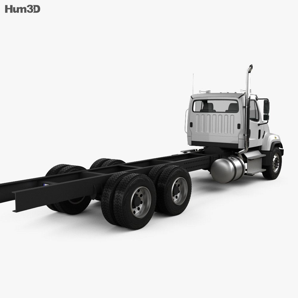 Freightliner 114SD Chassis Truck 2014 3d model back view