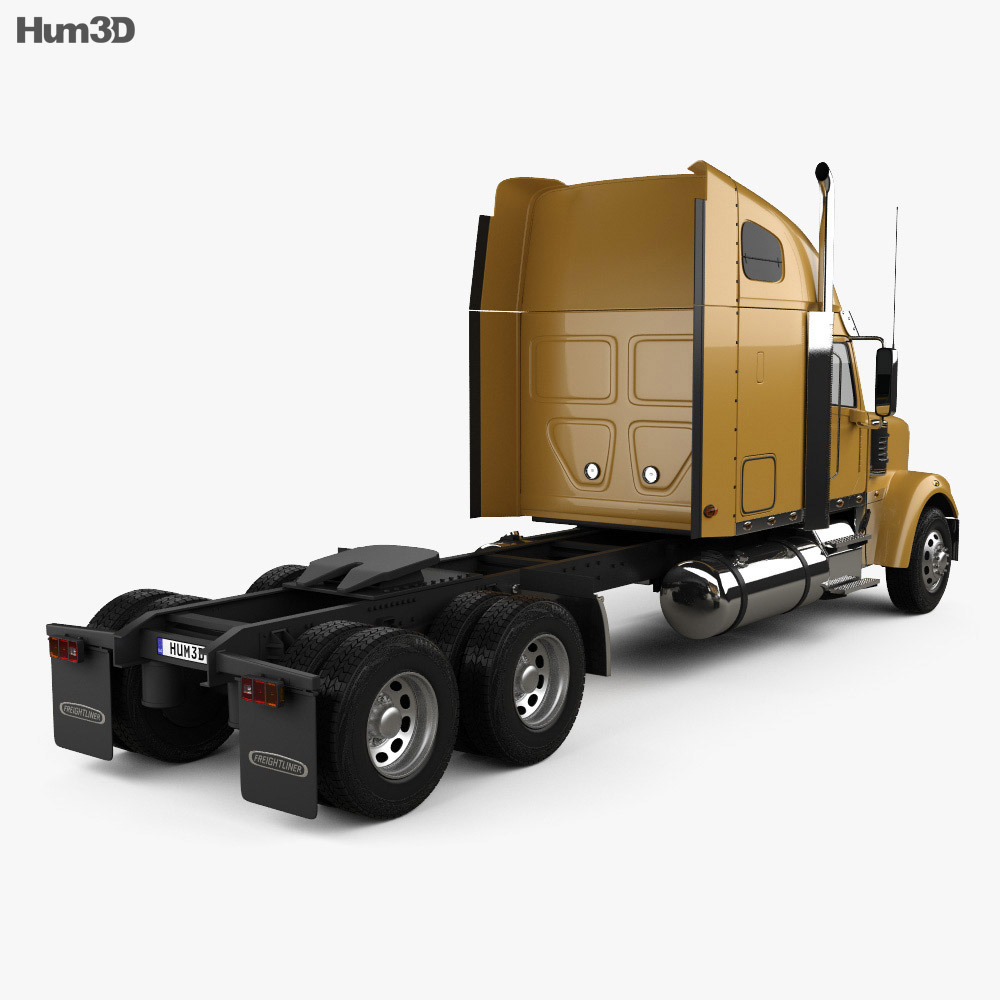 Freightliner Coronado Tractor Truck 2014 3d model back view