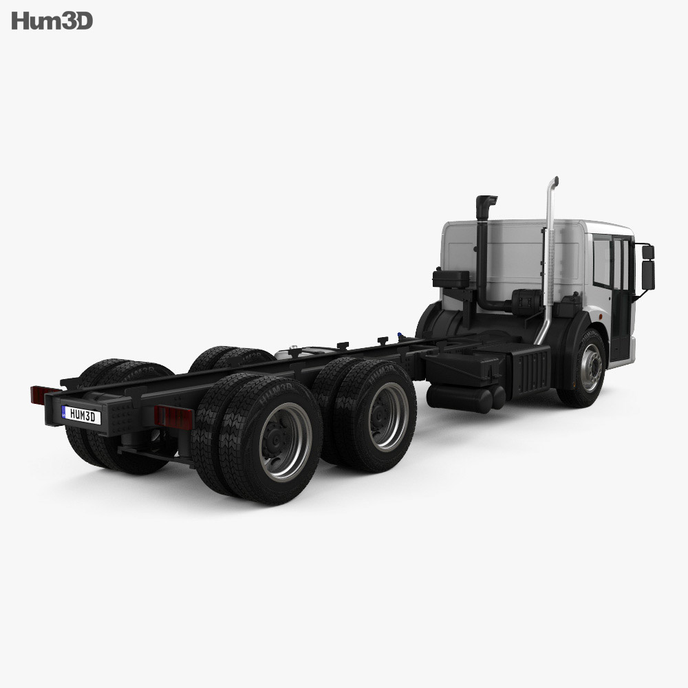 Freightliner Econic SD 底盘驾驶室卡车 2018 3D模型 后视图