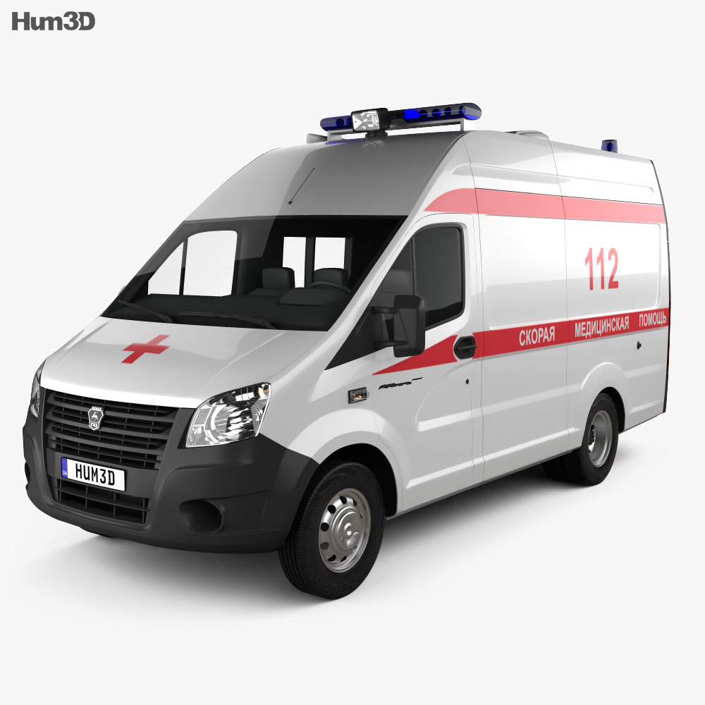 GAZ Gazelle Next Ambulancia Luidor 2018 Modelo 3D