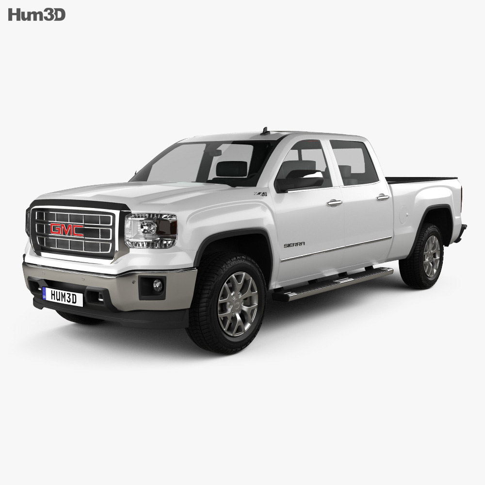 GMC Sierra Double Cab 2016 3D model - Vehicles on Hum3D