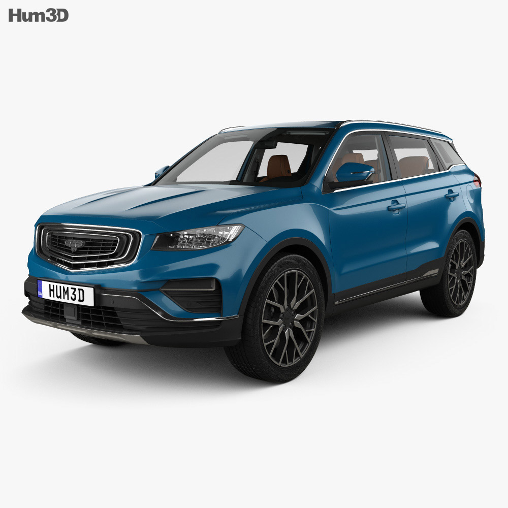 Geely BoYue Pro with HQ interior 2022 3d model