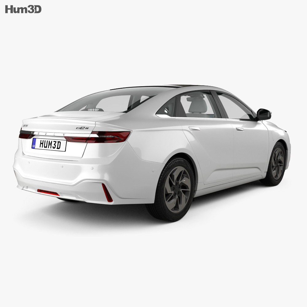 Geely GE11 with HQ interior 2021 3D model - Vehicles on Hum3D
