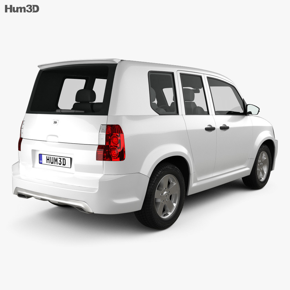 Generic SUV 2014 3d model back view