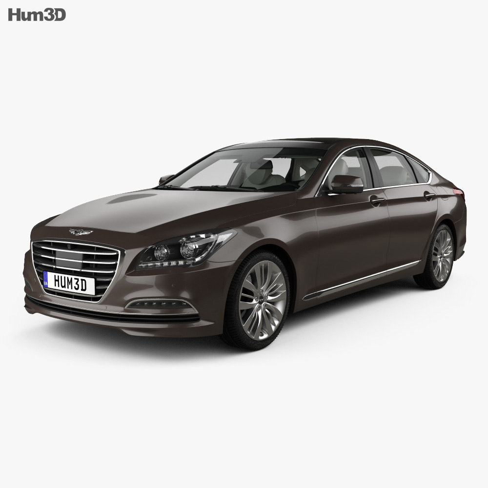 Genesis G80 with HQ interior 2020 3d model