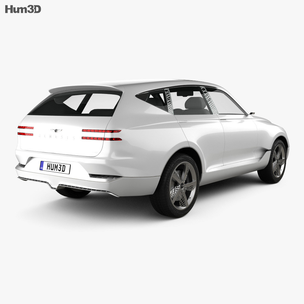 Genesis GV80 Concept 2020 Modèle 3d vue arrière