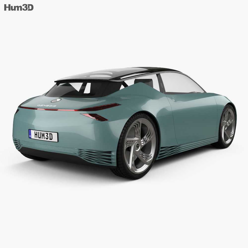 Genesis Mint 2022 3d model back view