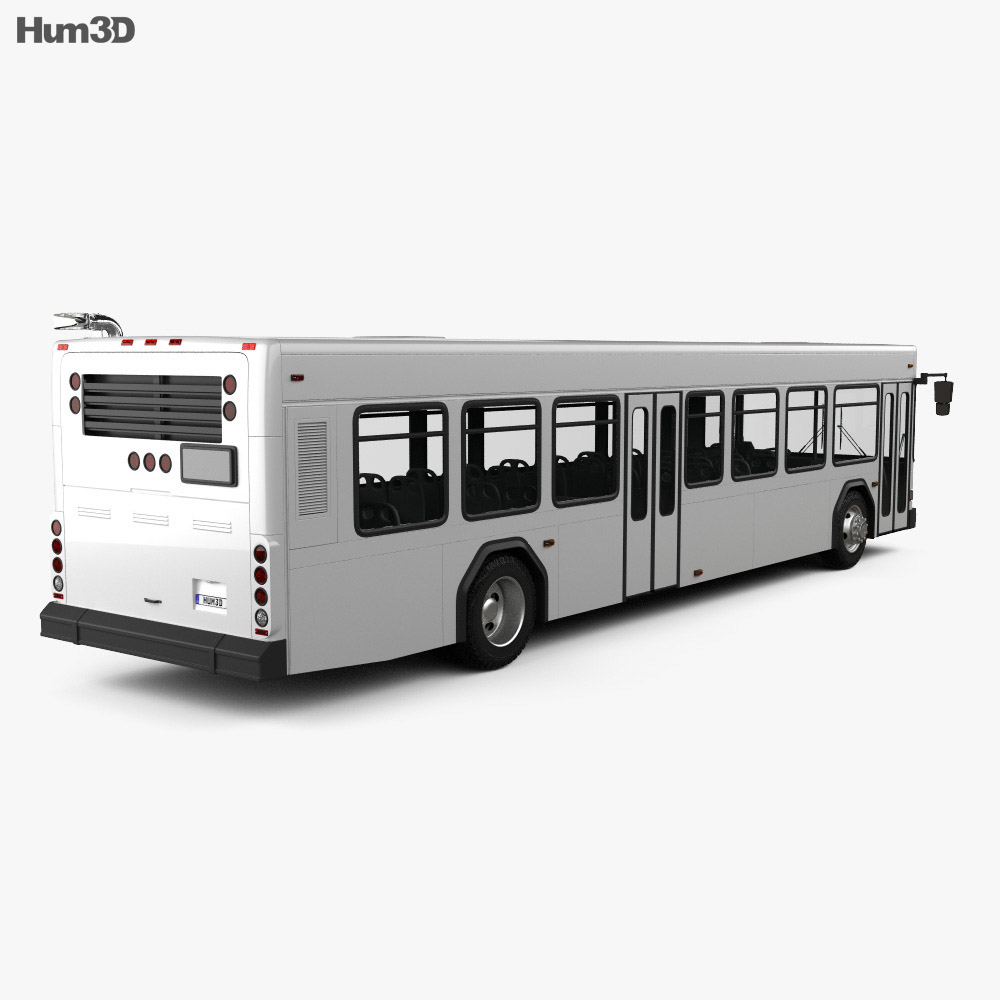 Gillig Low Floor Bus 2012 Modelo 3d vista traseira