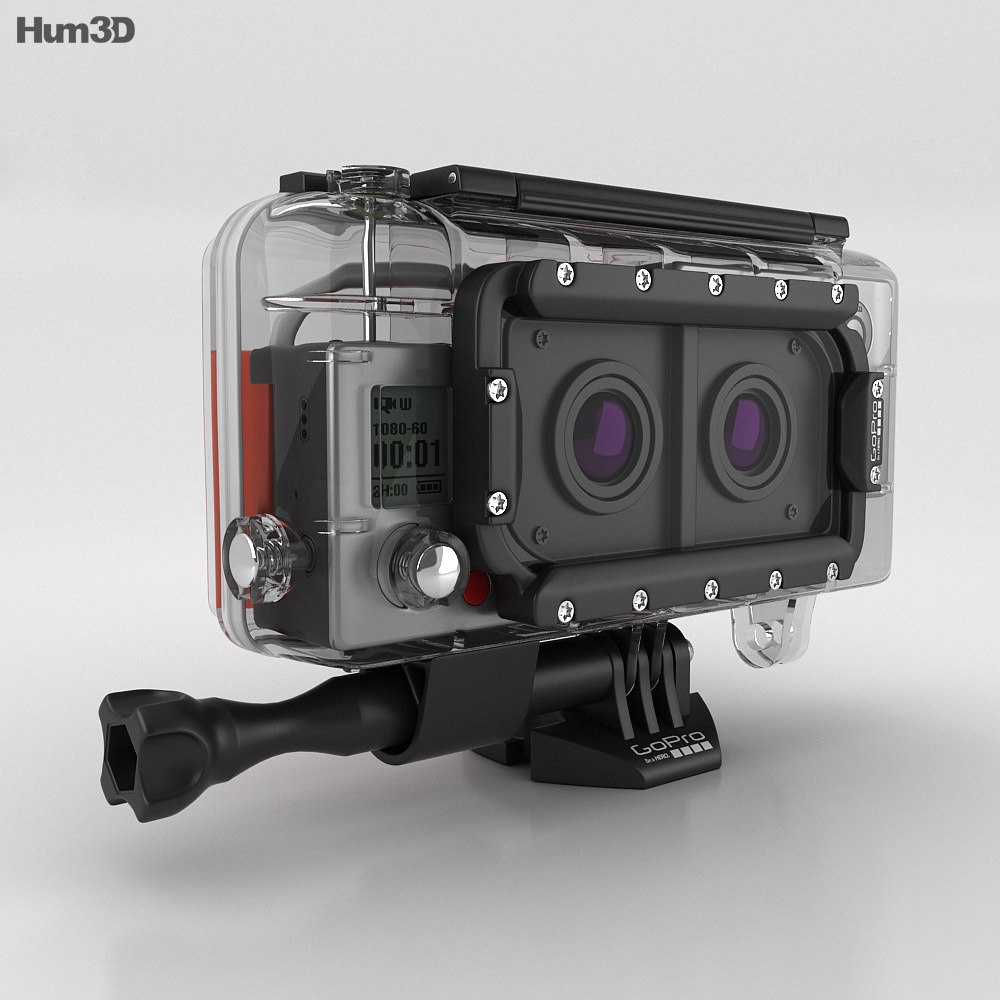 GoPro Dual HERO System HERO3+ 3D model - Hum3D
