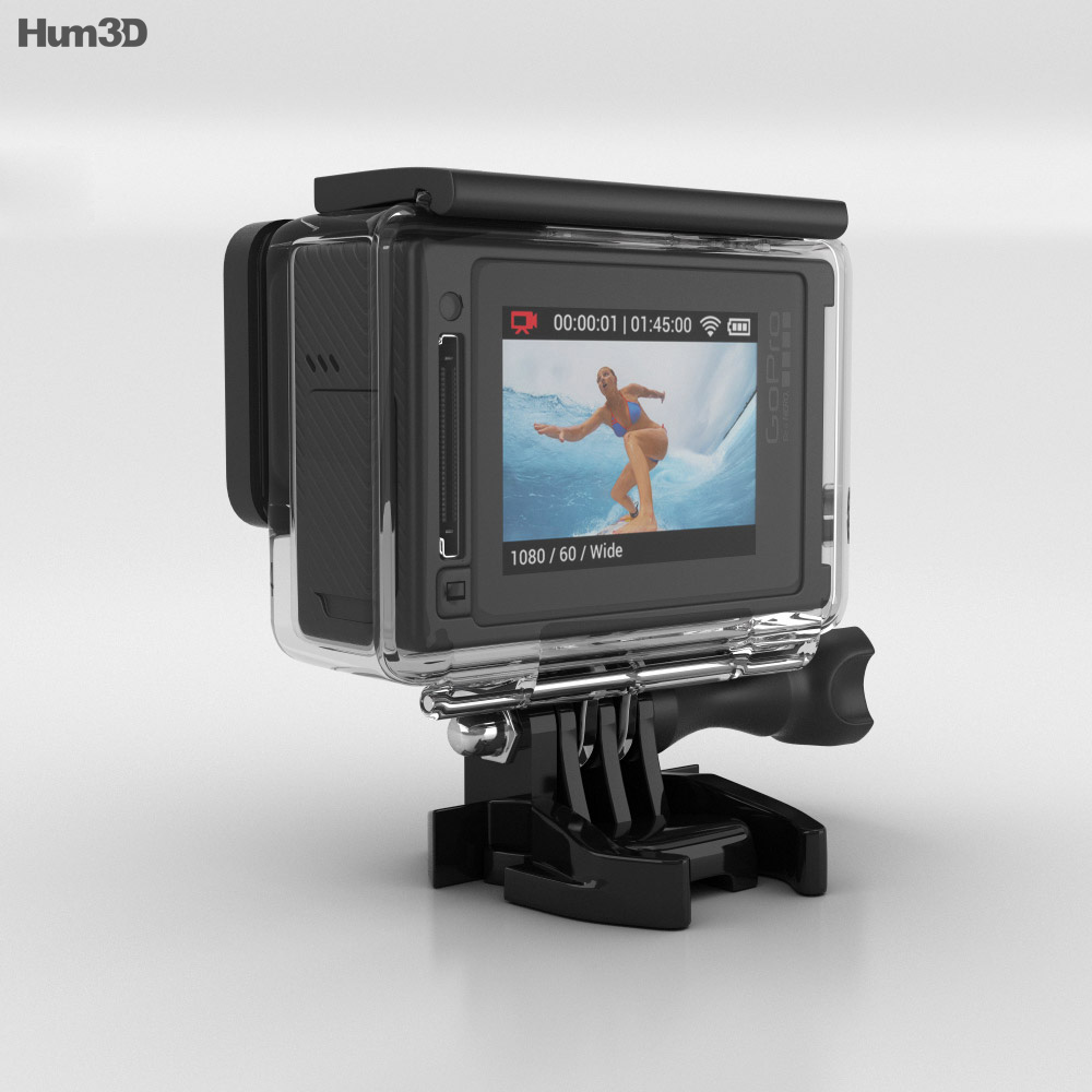 GoPro HERO4 Silver 3d model